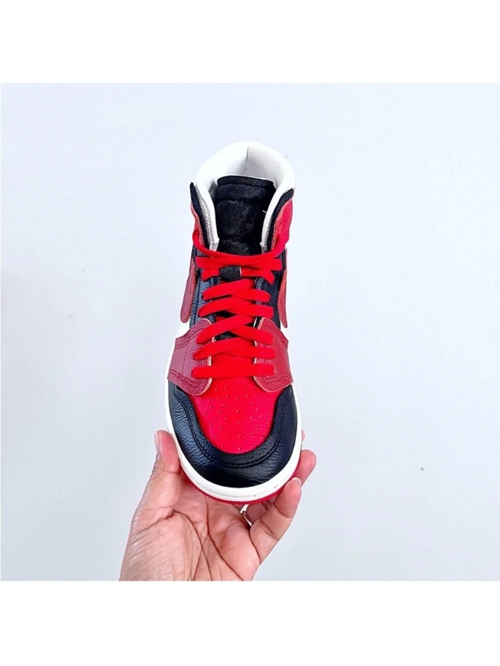 Nike Air Jordan 1 MM Red White and Black Women’s High-Top Sneakers